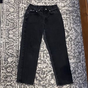 Vintage High-rise black jeans